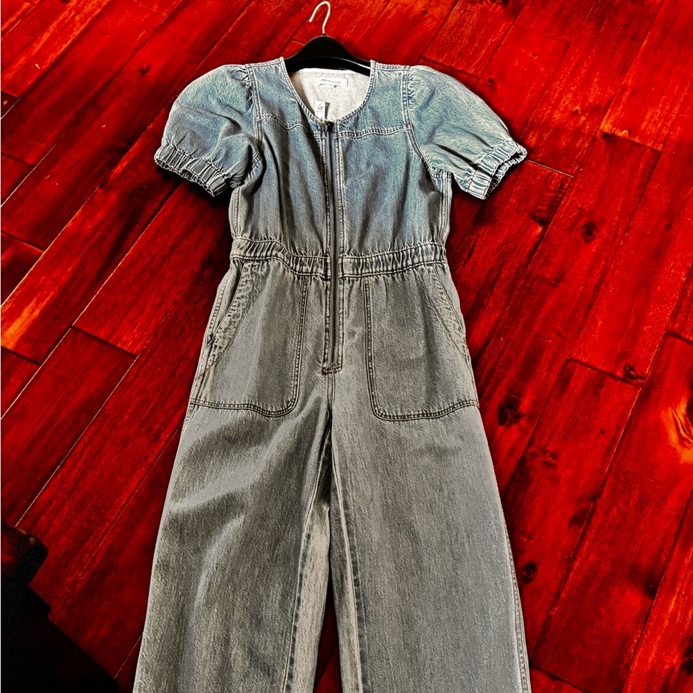 Madewell denim jumpsuit